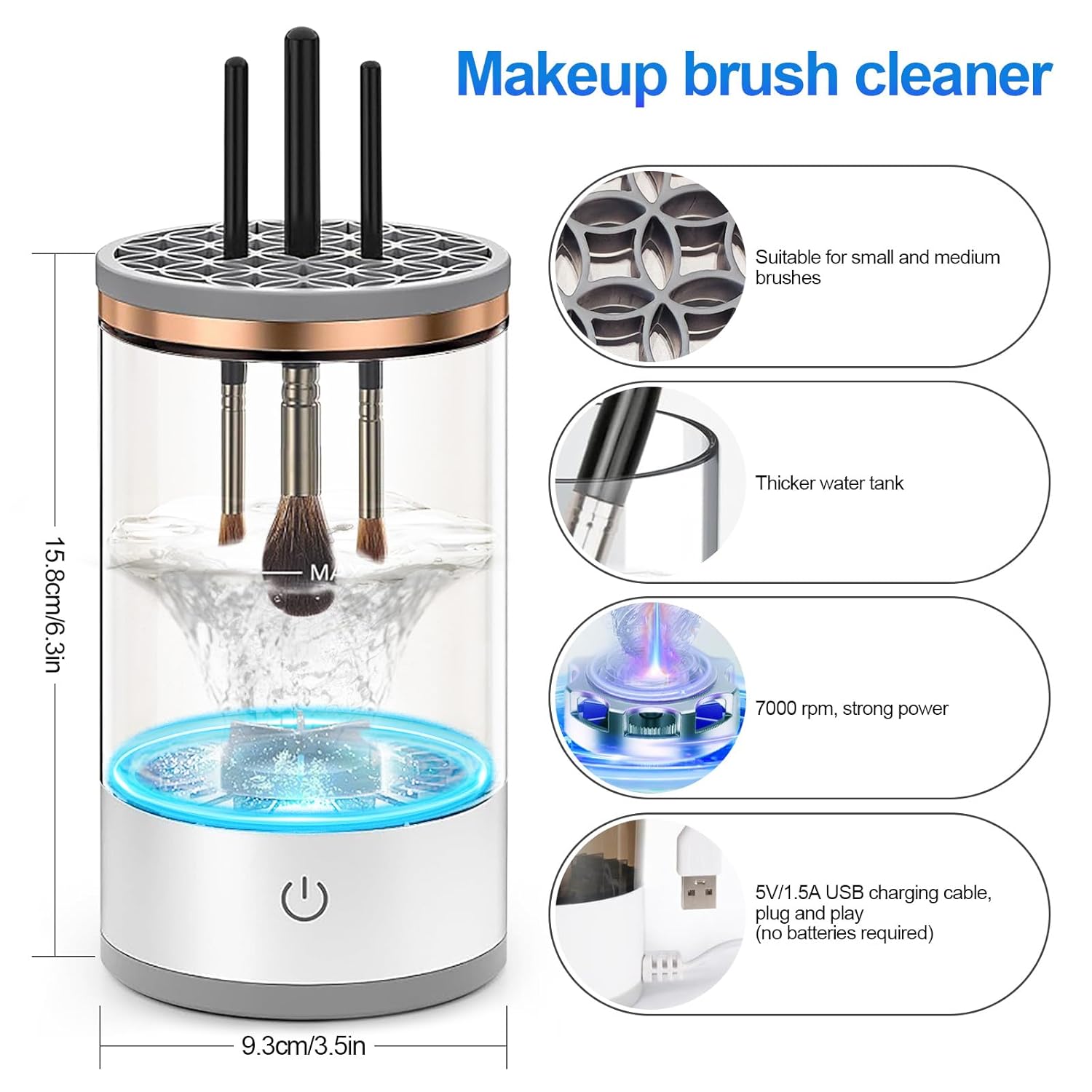 Máquina limpiadora de brochas de maquillaje – Disponible en Caracas y Margarita – NQLN Store