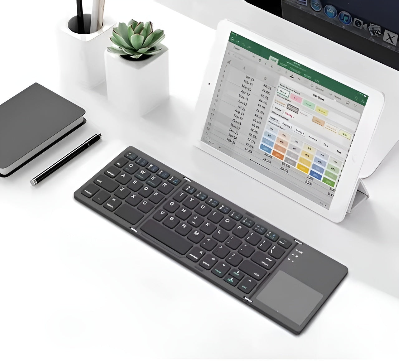 Mini Teclado Plegable con Bluetooth – Detalle de calidad y acabado – NQLN Store