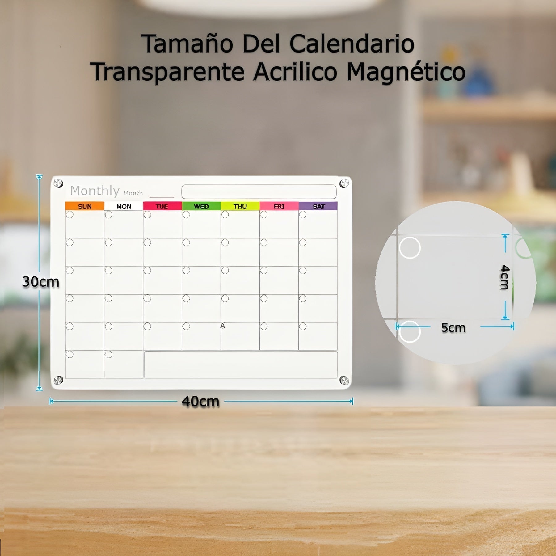calendario magnetico para refrigerador – Detalle y presentación – NQLN Store Venezuela