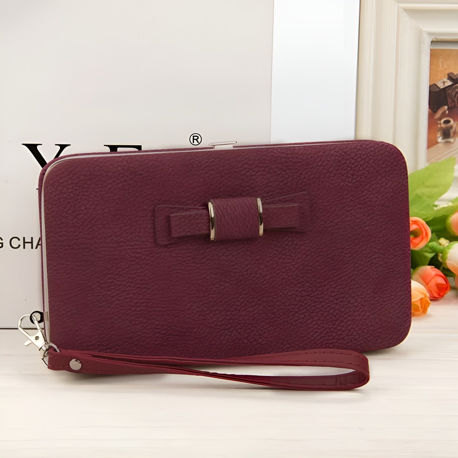 Cartera de semicuero con cremallera para mujer – Tienda online NQLN Store Venezuela