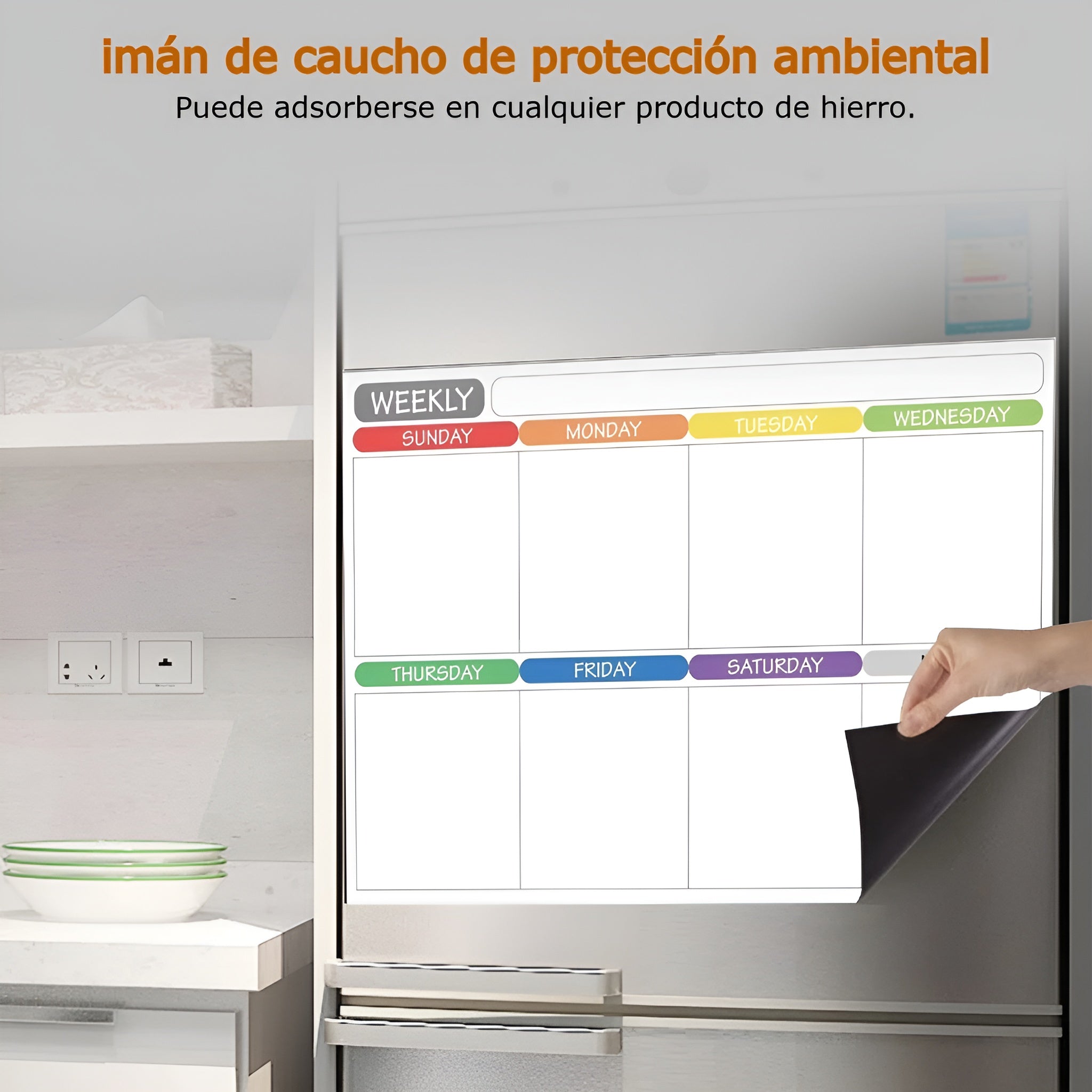 Calendario semanal magnetico para nevera – Tienda online NQLN Store Venezuela