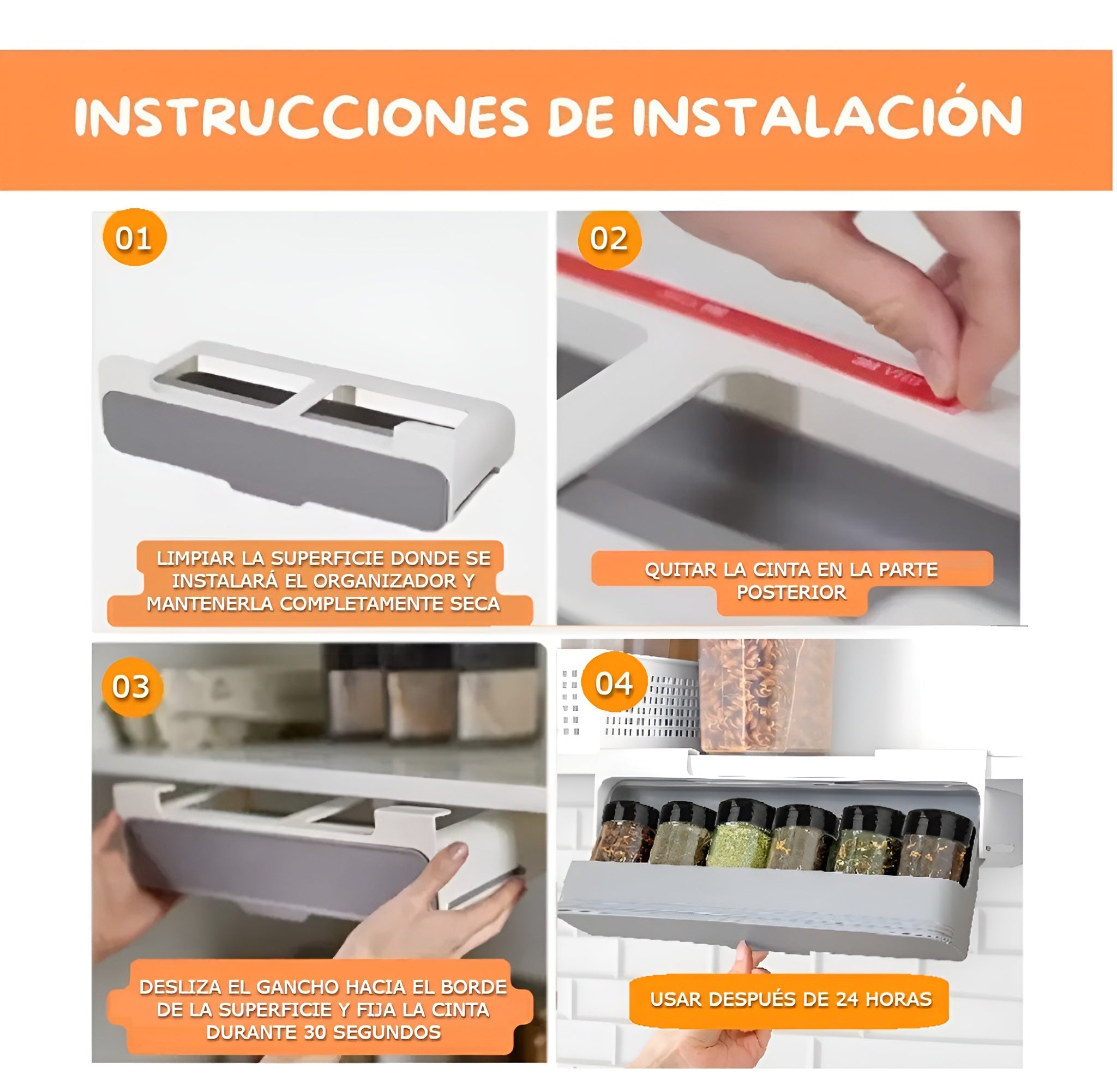 Organizador caja de condimentos y especias de 7 envases – Tienda online NQLN Store Venezuela