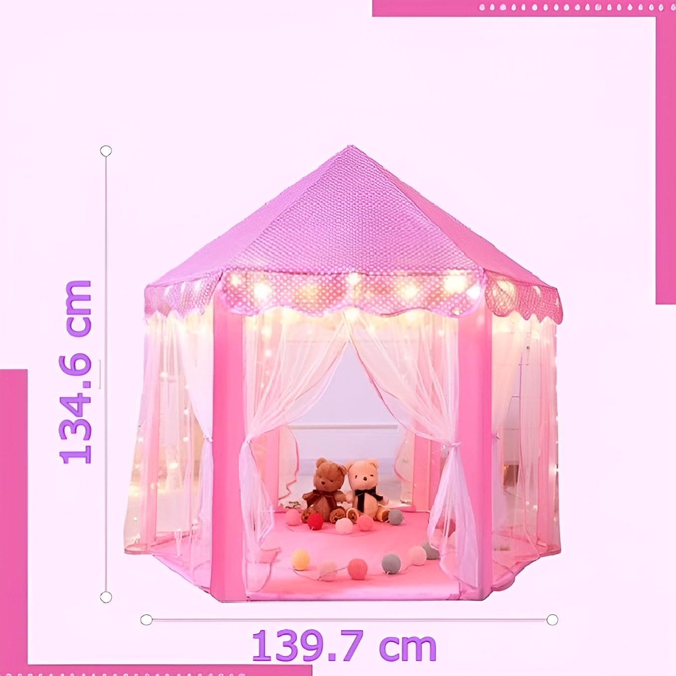 Carpa de princesa para niñas – Al mejor precio en NQLN Store Caracas y Margarita
