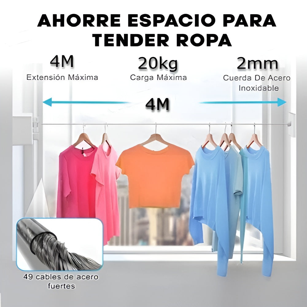Tendedero Retráctil de ropa para apartamento – Envío a toda Venezuela – NQLN Store
