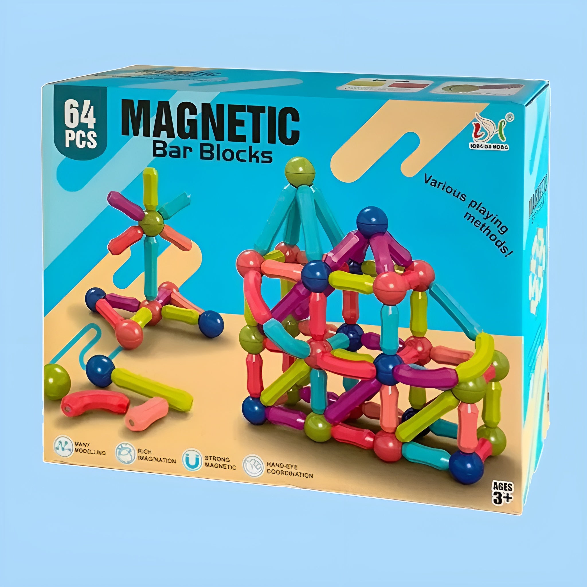 Juego de Construcción Magnético de Bolas y Varillas – Envío a toda Venezuela – NQLN Store