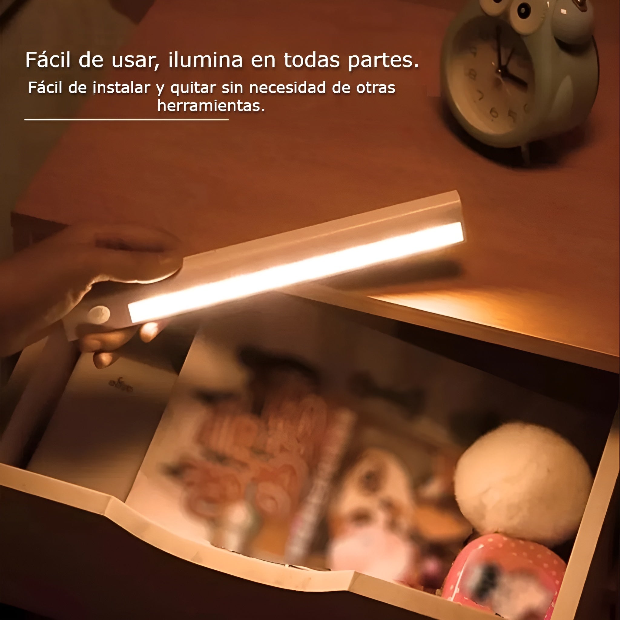 Lampara Rectangular con Sensor de Movimiento Recargable – Envío a toda Venezuela – NQLN Store