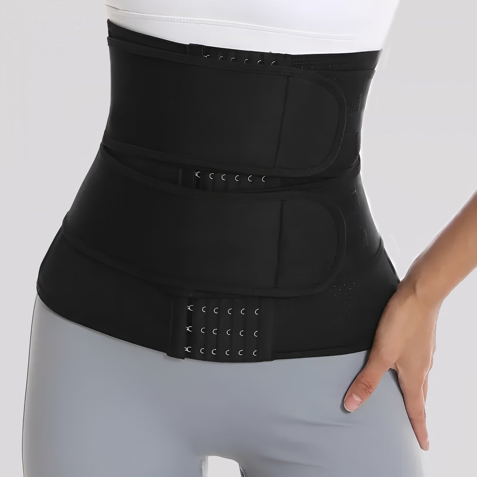 Cinturon de entrenamiento de cintura moldeador de cuerpo – Vista de cerca del producto – NQLN Store