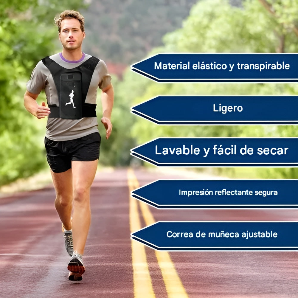 Chaleco para correr con soporte para teléfono – Tienda online NQLN Store Venezuela