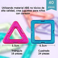 Juguete magnetico en bloques cuadrados 40 piezas – Vista detalle del producto – NQLN Store