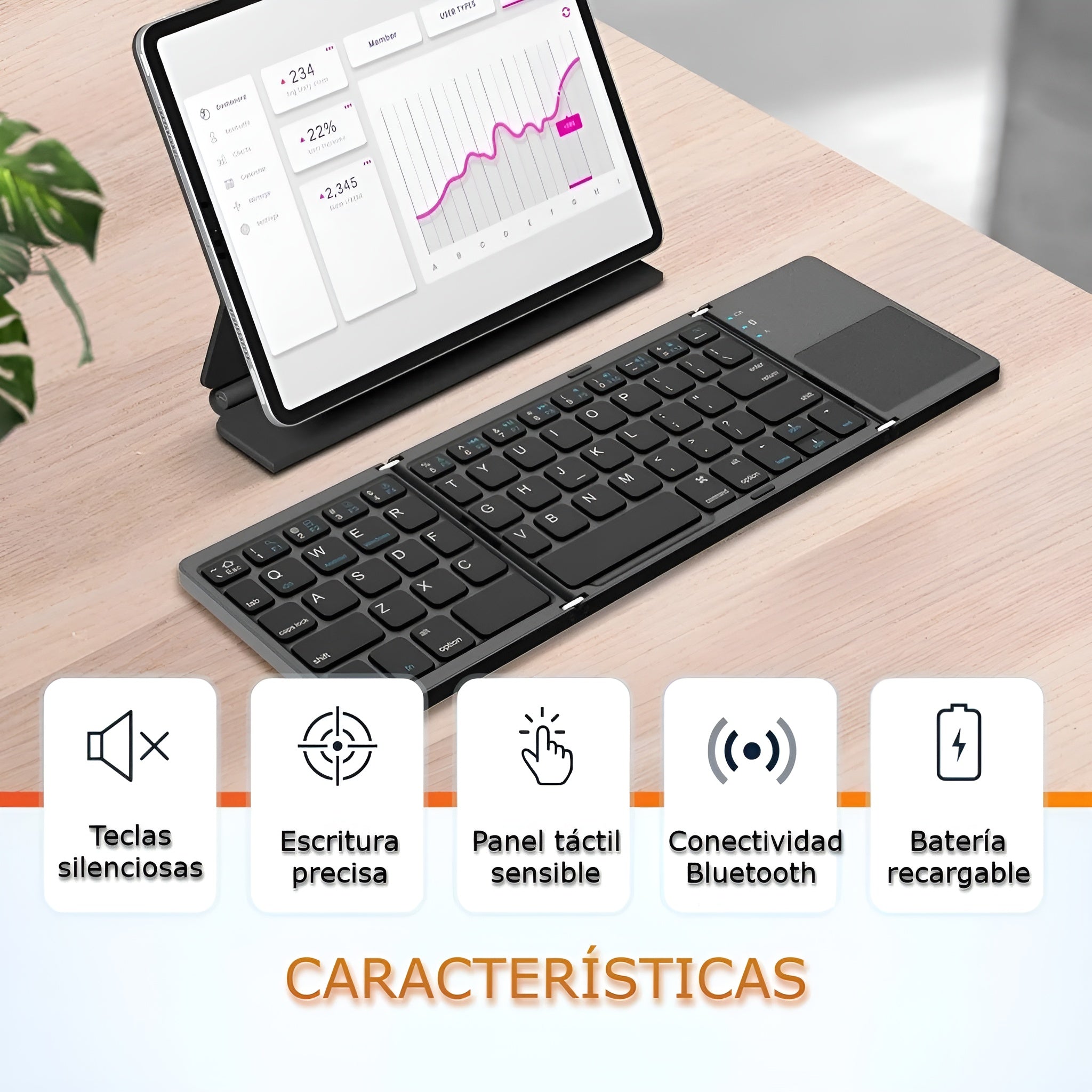 Mini Teclado Plegable con Bluetooth – Comprar al mejor precio en NQLN Store Venezuela