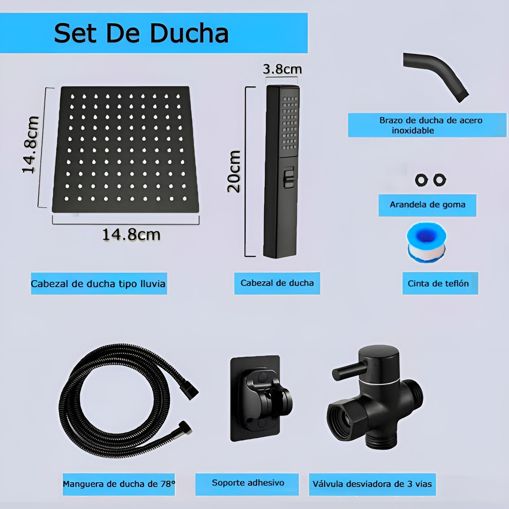 Set ducha de alta presión – Disponible en Caracas y Margarita – NQLN Store