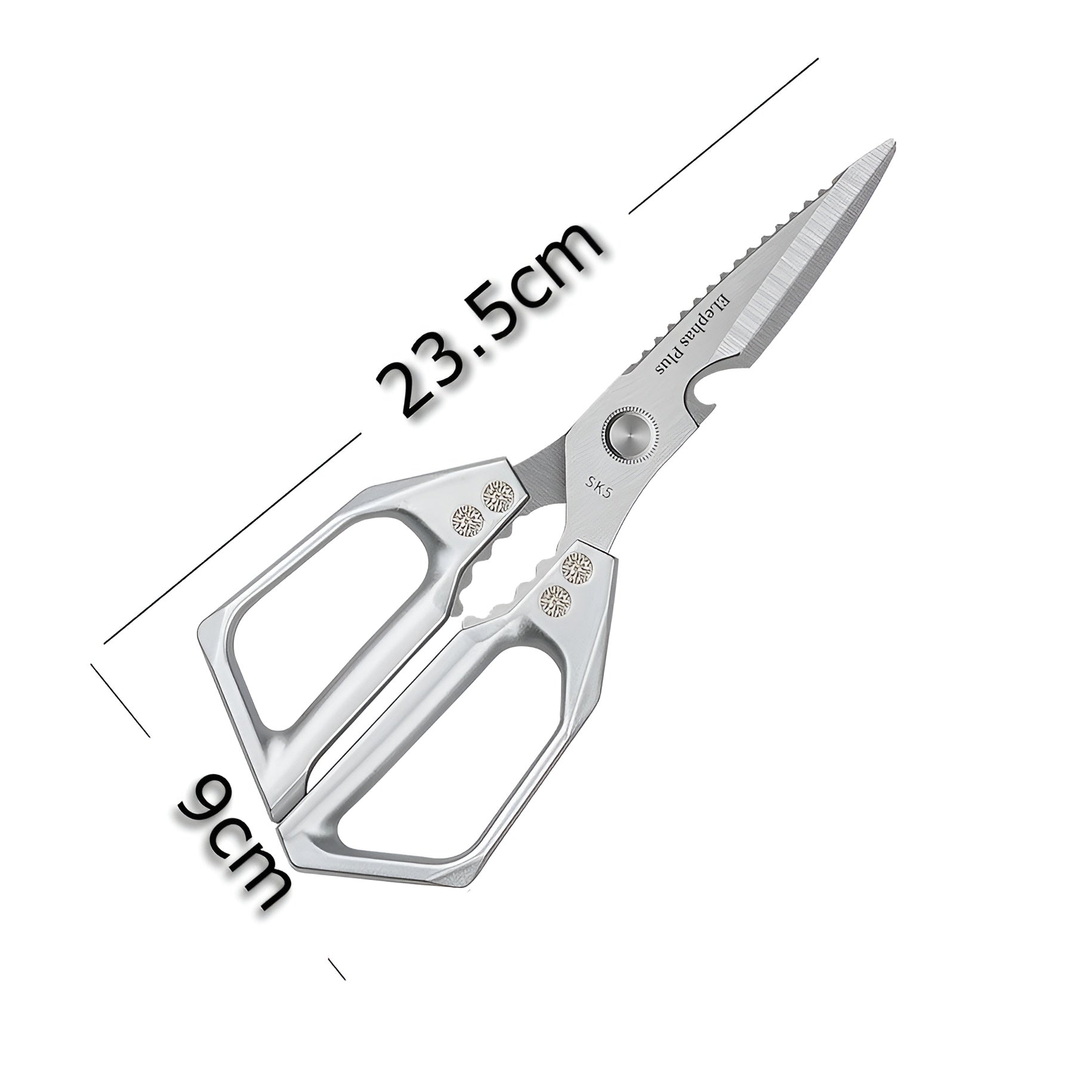 Tijeras de cocina multifuncionales – Vista detalle del producto – NQLN Store