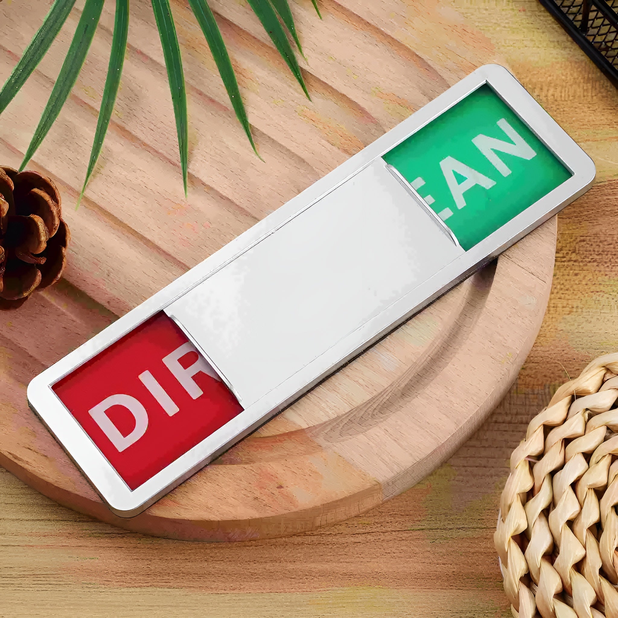 Letrero Doble Cara de Limpio y Sucio para cocina – Vista adicional – Disponible en NQLN Store Venezuela