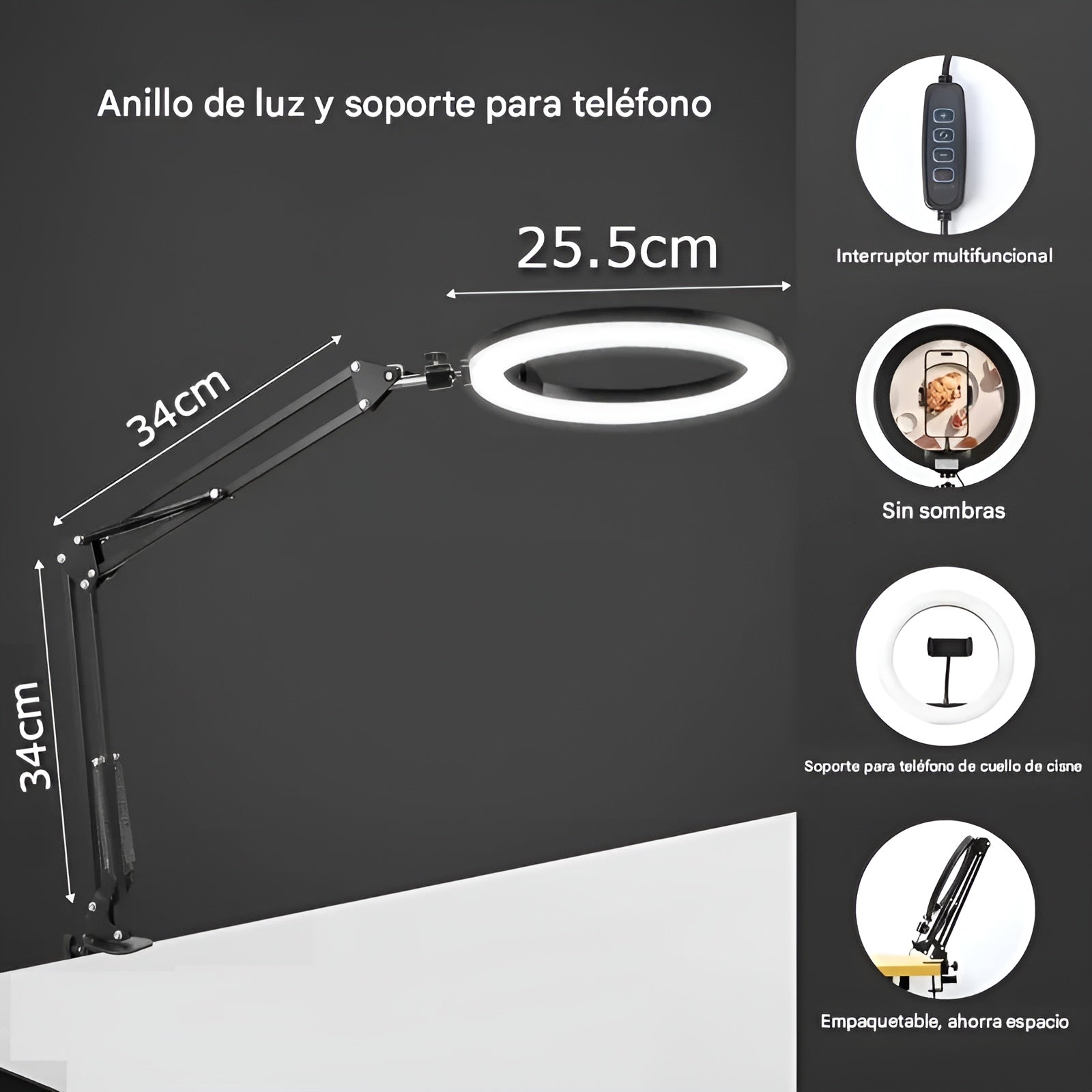 Aro de luz 10 – Al mejor precio en NQLN Store Caracas y Margarita