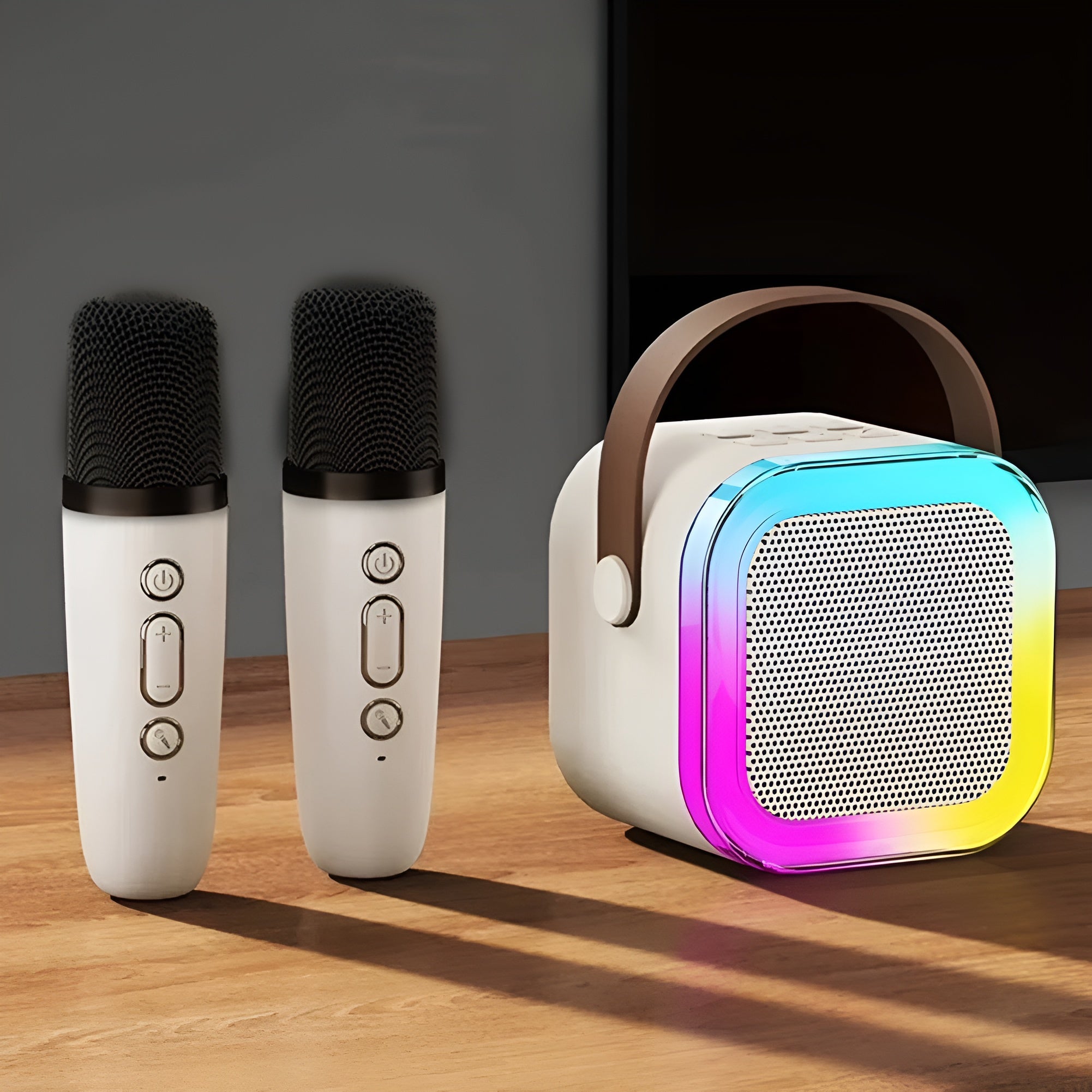 Altavoz inalambrico con Bluetooth karaoke 2 microfonos – Tienda online NQLN Store Venezuela