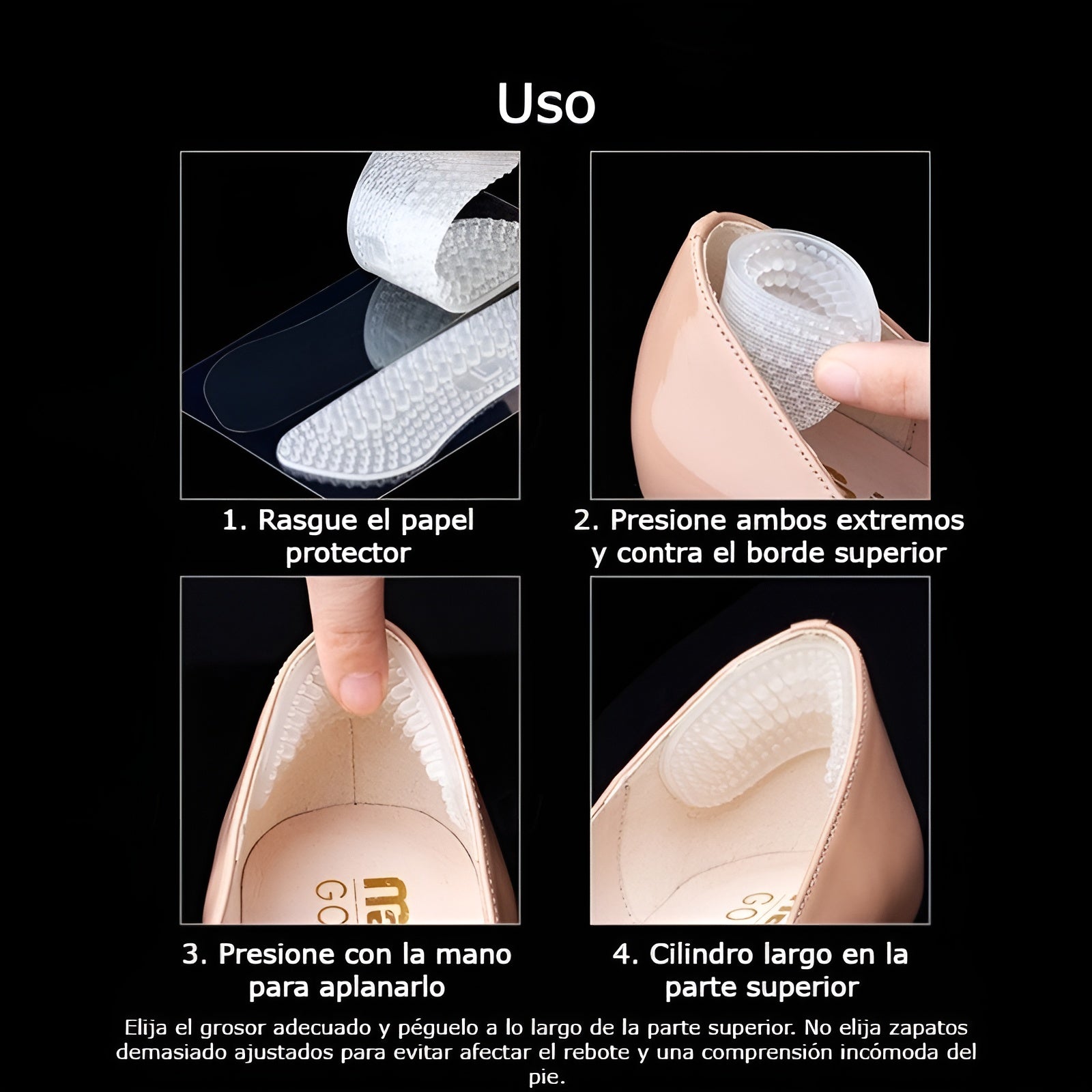 Almohadillas antideslizantes para talones (Pack de 2) – Comprar al mejor precio en NQLN Store Venezuela
