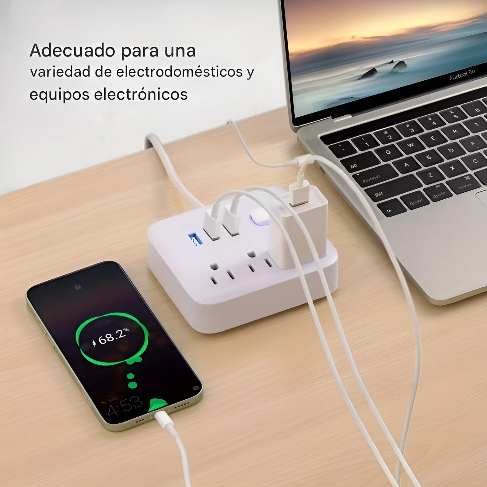 Regleta Extension con USB – Comprar al mejor precio en NQLN Store Venezuela