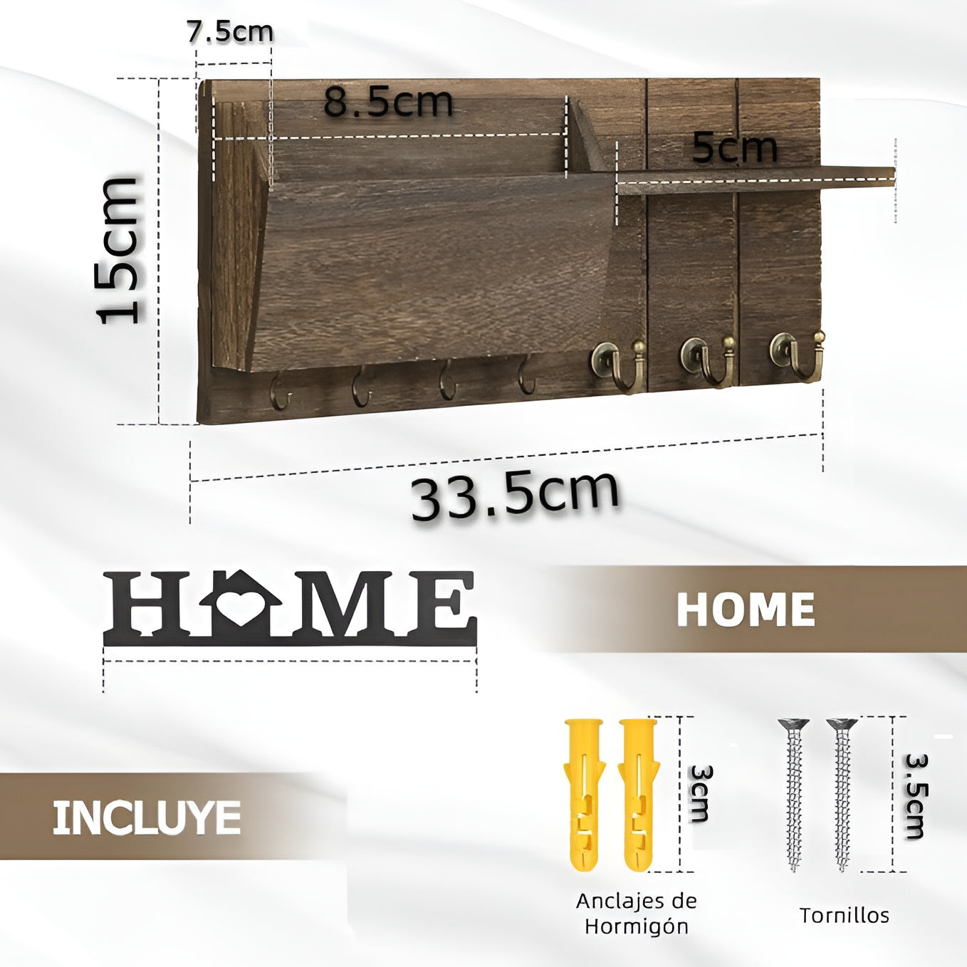 Portallaves de Madera – Vista detalle del producto – NQLN Store