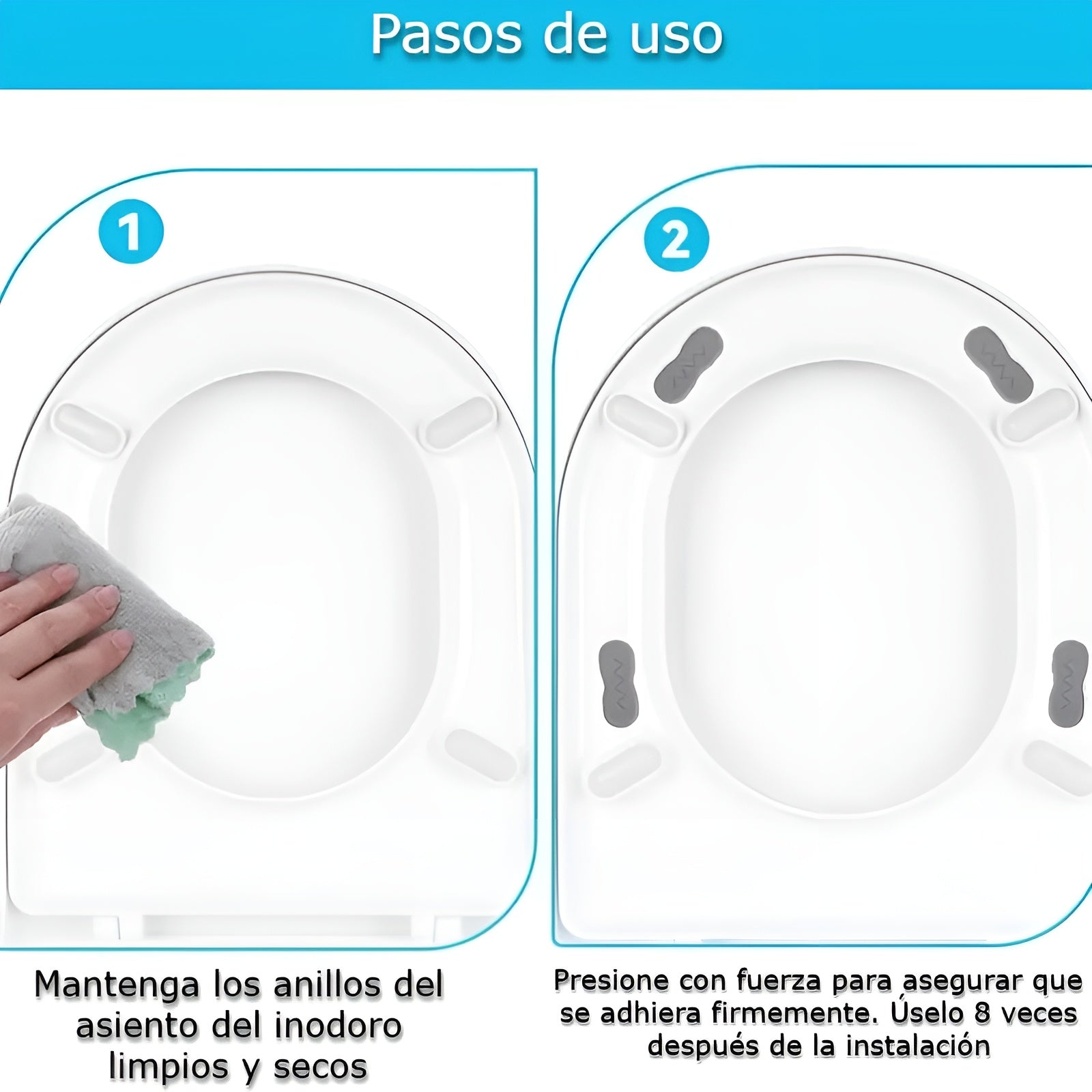Soportes universales para asiento de inodoro (Pack de 4) – Envío a toda Venezuela – NQLN Store