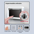 Protector y soporte universal de telefono para colgar en el baño