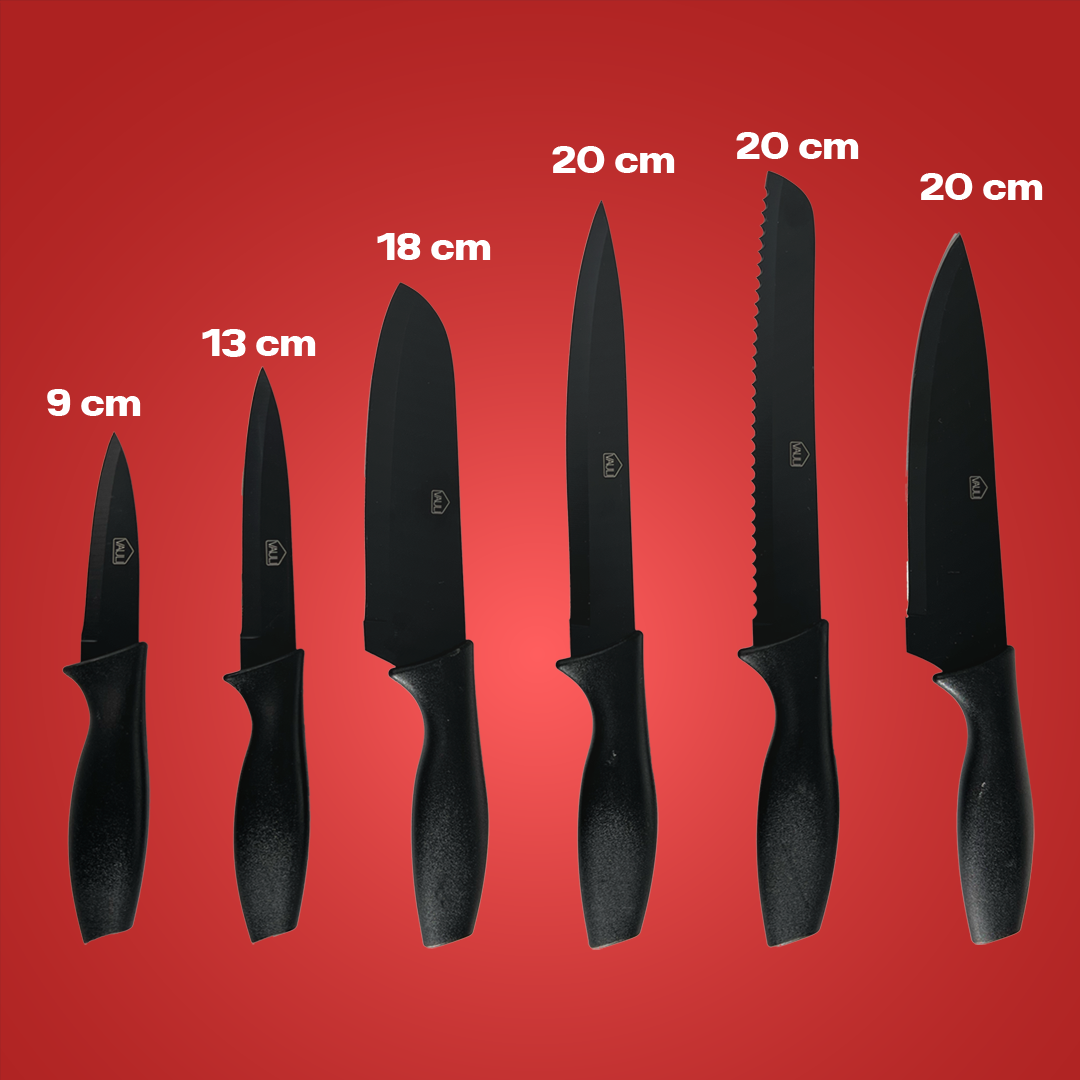 Set de cuchillos Vauli (6 piezas) – Disponible en Caracas y Margarita – NQLN Store