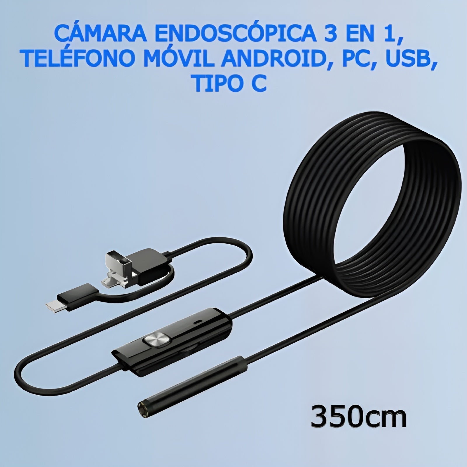 Camara endoscopio para telefono (3.5 Metros) – Detalle y presentación – NQLN Store Venezuela