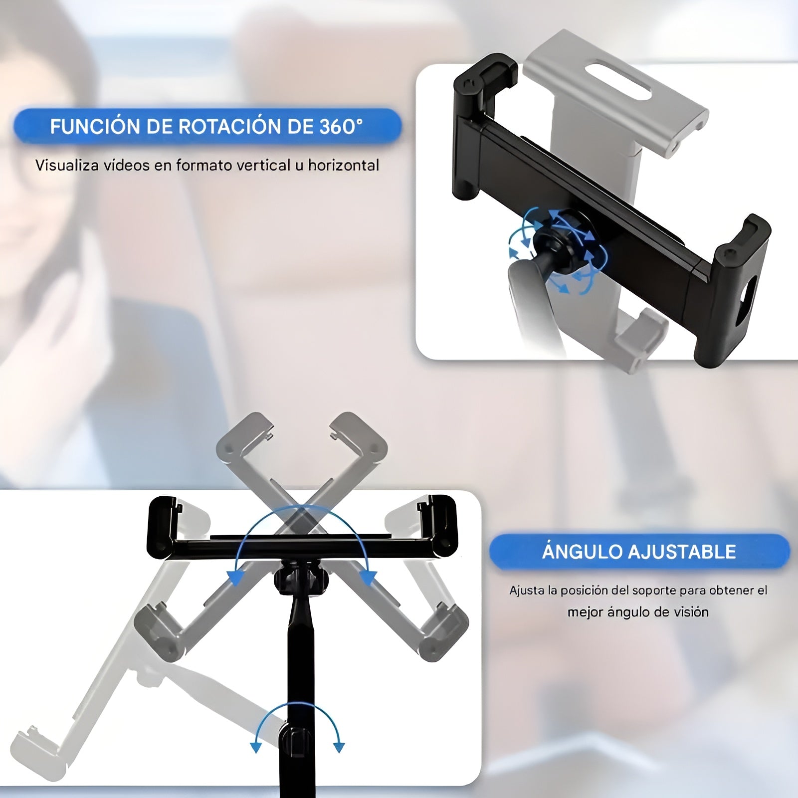 Soporte portatil de telefono para asiento trasero – Envío a toda Venezuela – NQLN Store