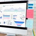 Tablero transparente de notas para monitor – Vista de cerca del producto – NQLN Store