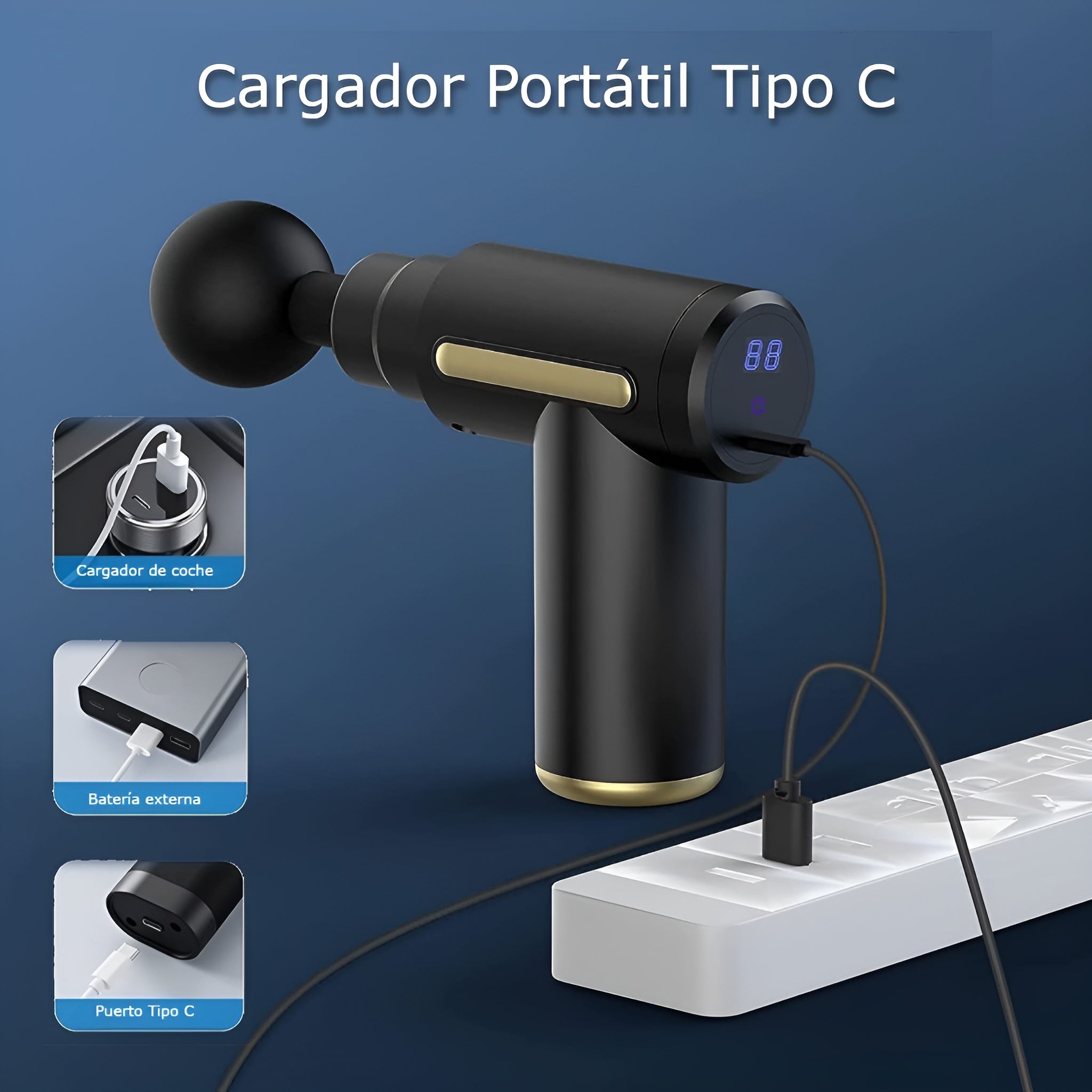 Masajeador multifuncional – Vista de cerca del producto – NQLN Store