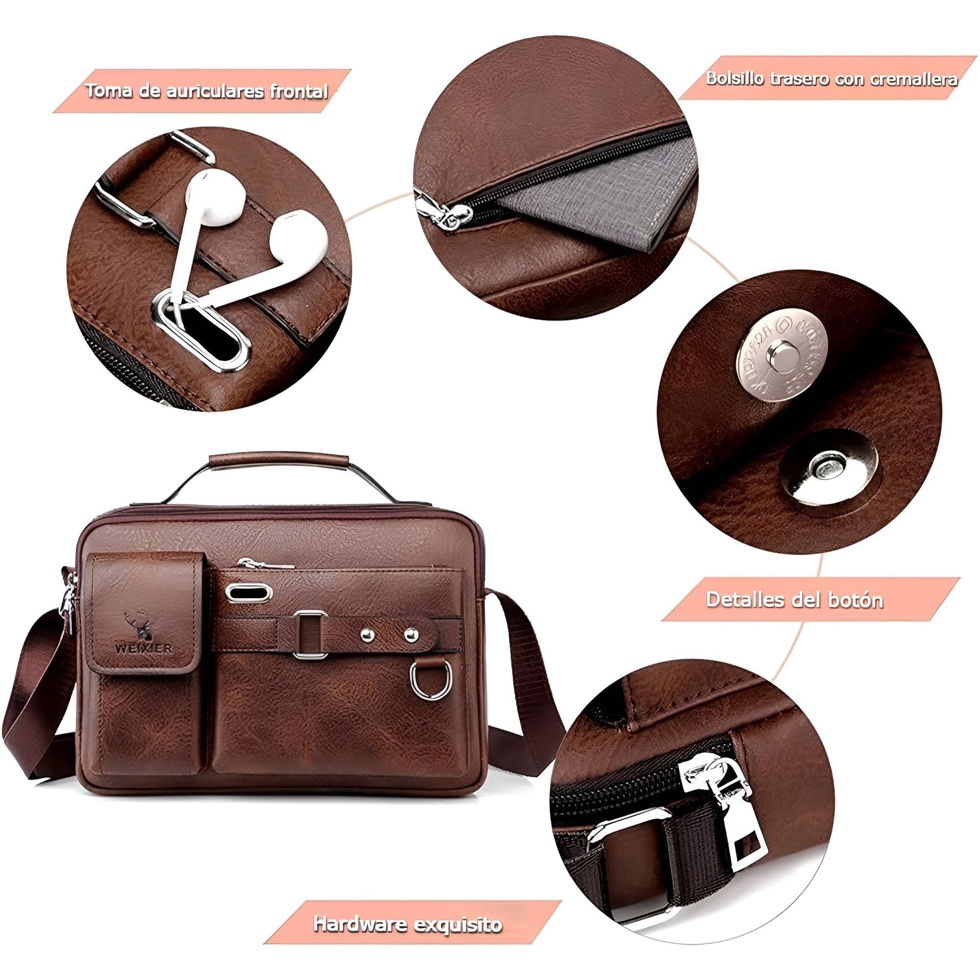 Bolso de piel para hombre – Comprar al mejor precio en NQLN Store Venezuela