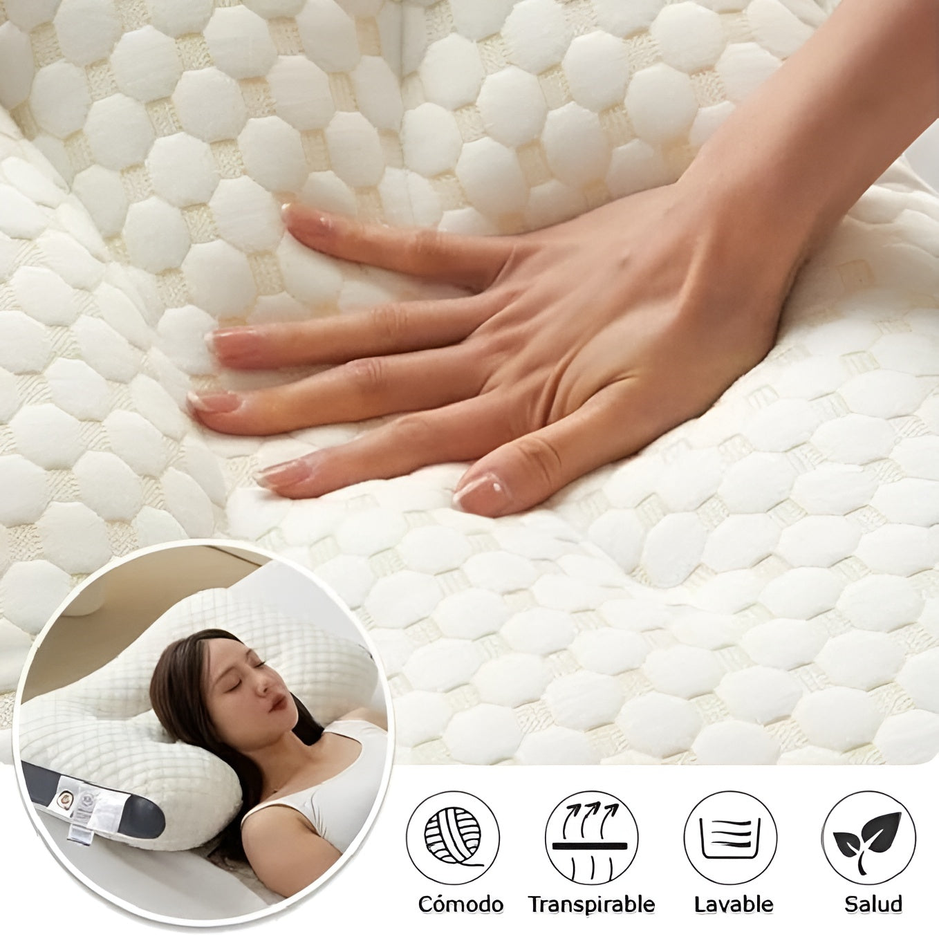 Almohada de apoyo para aliviar el dolor de cuello – Tienda online NQLN Store Venezuela