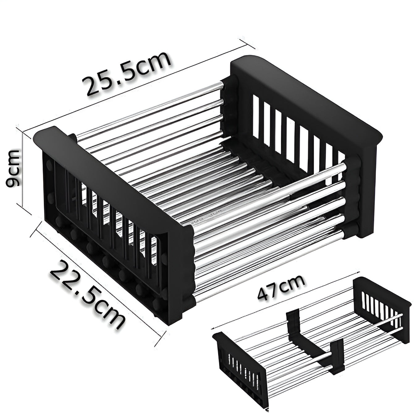 Escurridor de platos de cocina retráctil de acero inoxidable – Al mejor precio en NQLN Store Caracas y Margarita