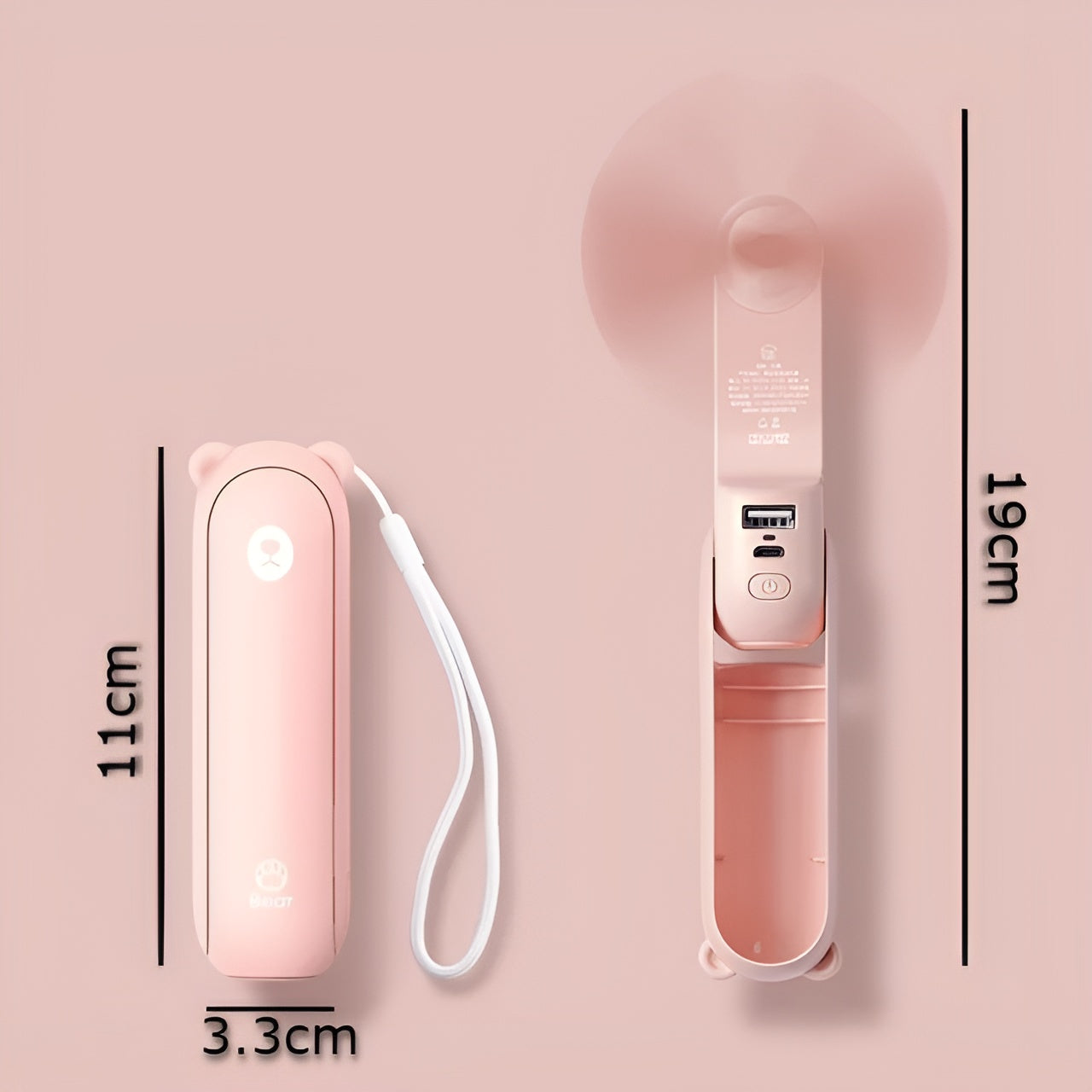 Ventilador powerbank portátil – Vista detalle del producto – NQLN Store