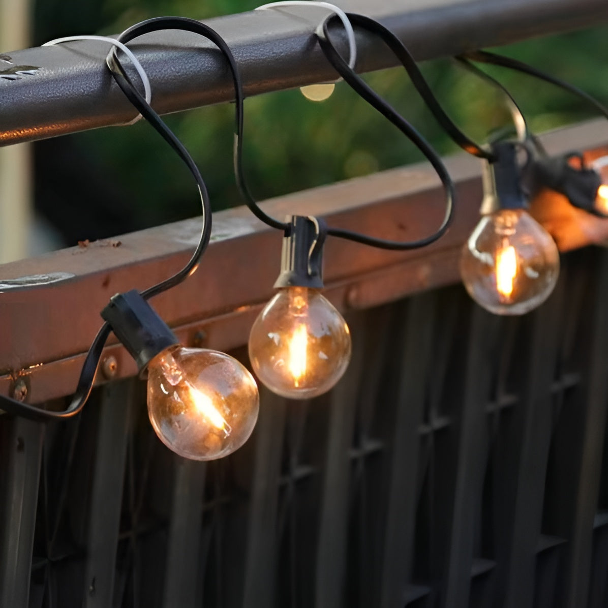 Luces para exteriores de 10 metros con 25 Bombillos para patio – Tienda online NQLN Store Venezuela