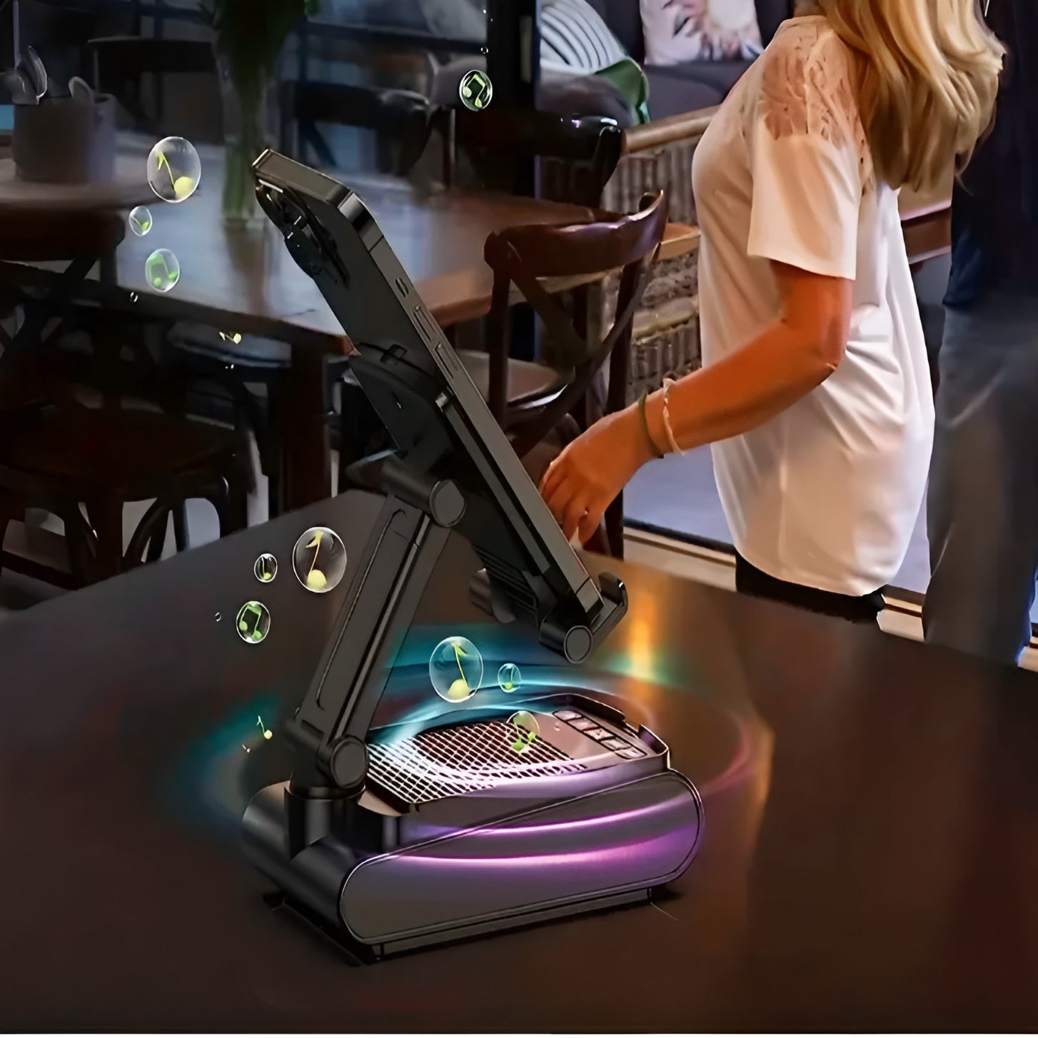 Soporte para teléfono con altavoz y base antideslizante – Tienda online NQLN Store Venezuela