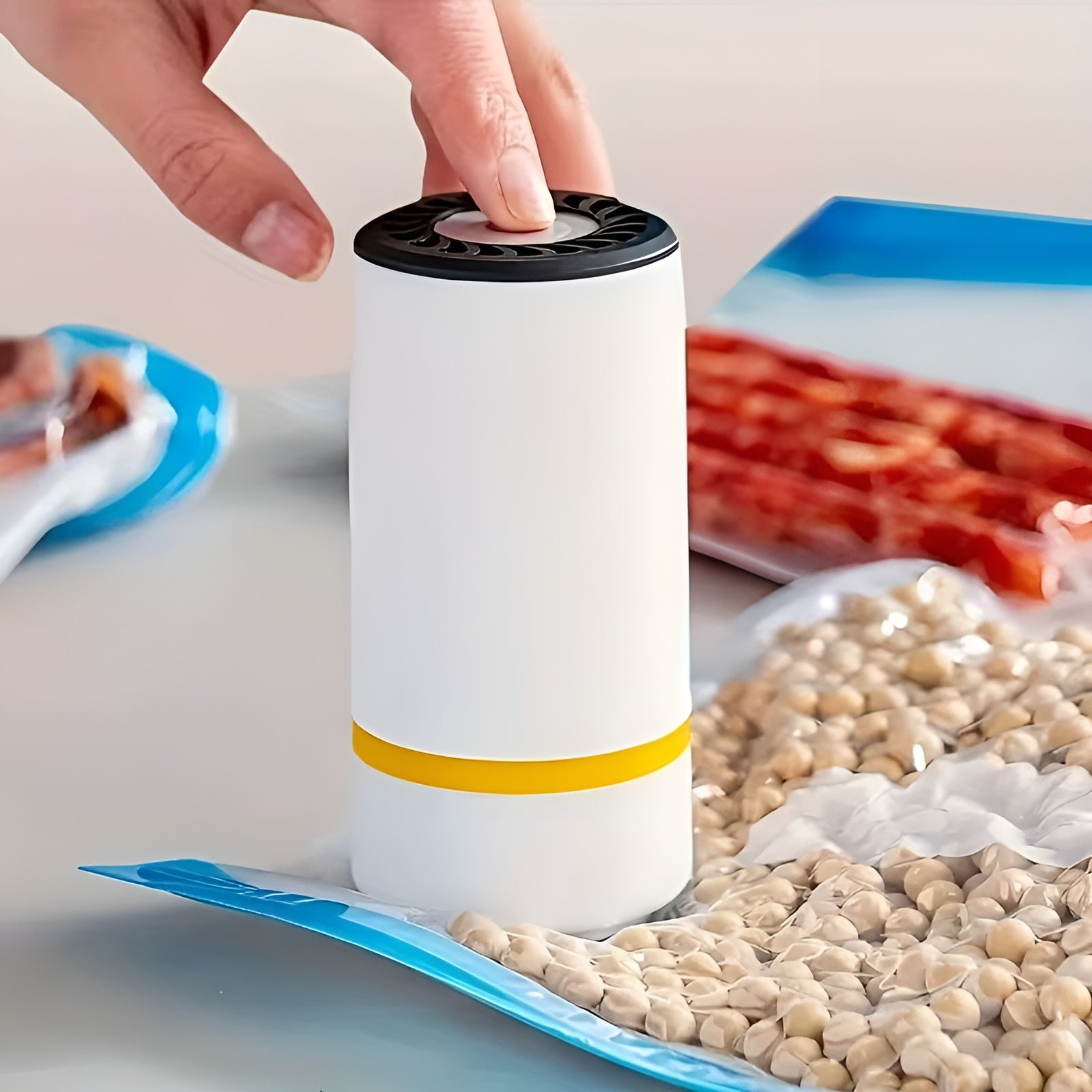 Sellador de bolsas al vacío para alimentos (5 Bolsas incluidas) – Comprar al mejor precio en NQLN Store Venezuela