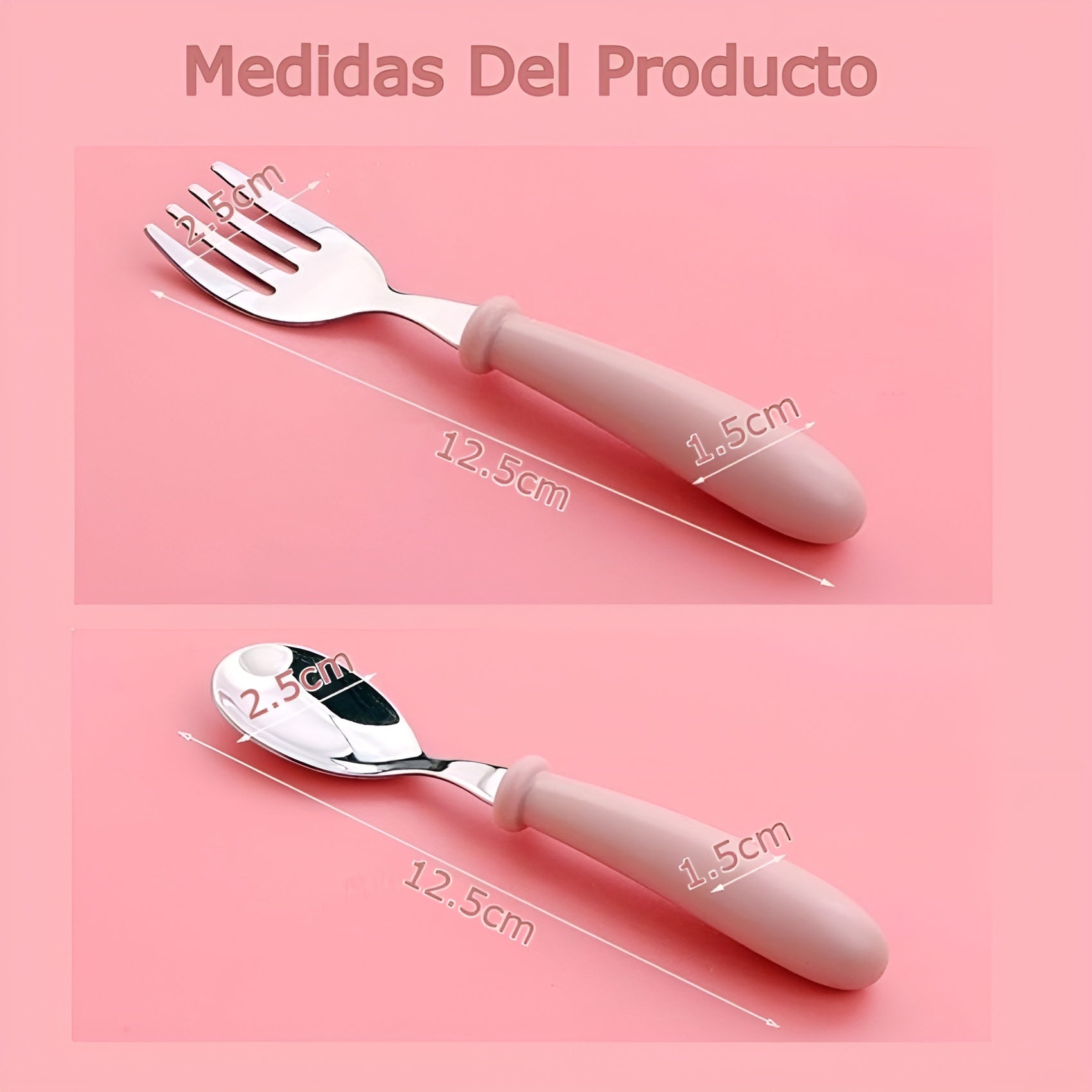 Juego de cubiertos para bebe – Detalle y presentación – NQLN Store Venezuela