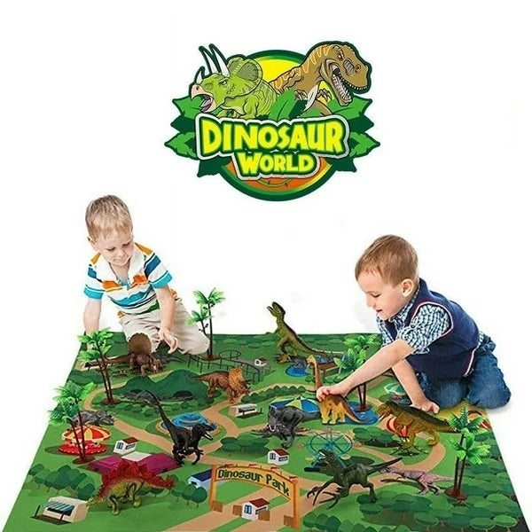 Kit de dinosaurios con alfombra – Disponible en NQLN Store con envío gratis desde $20