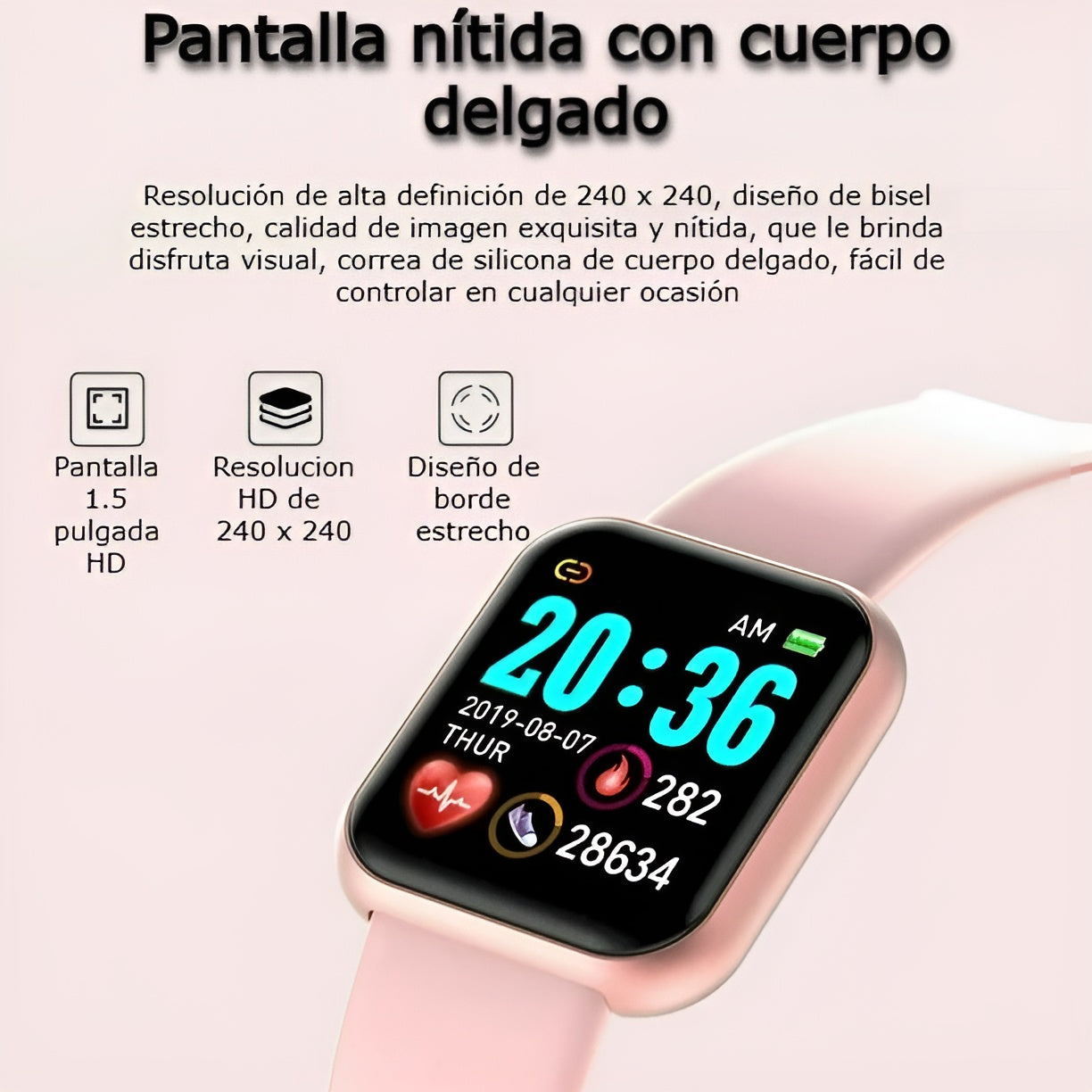 Reloj inteligente Y68 D20 – Envío a toda Venezuela – NQLN Store