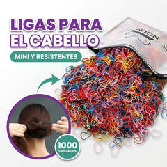 Ligas elasticas para el cabello para niñas (1000 unidades)