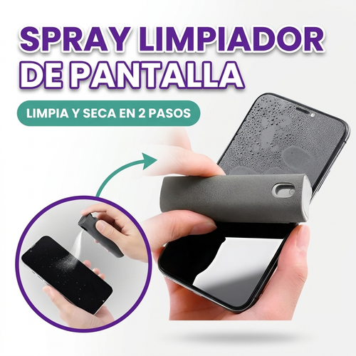 Spray limpiador de pantalla 2 en 1