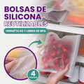 Bolsas de Silicona para Alimentos (Pack de 4)