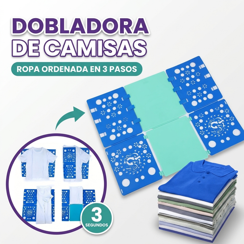 Dobladora plegable para camisas y franelas