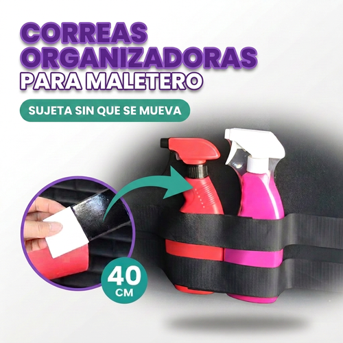 Correa cierre magico de ajuste maletero carro