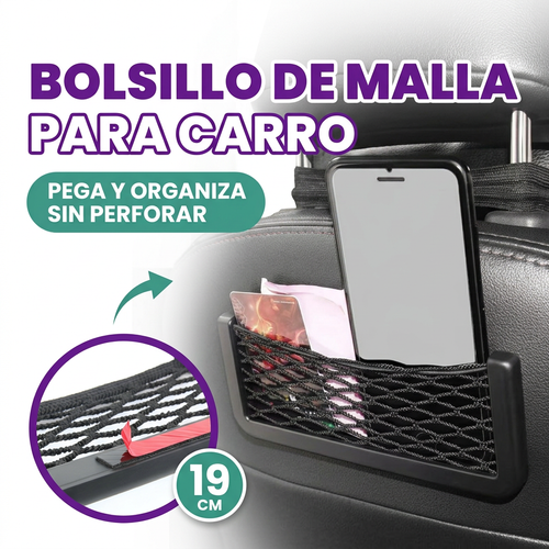 Bolsillo de malla para carros