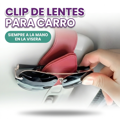 Clip de lentes para carro