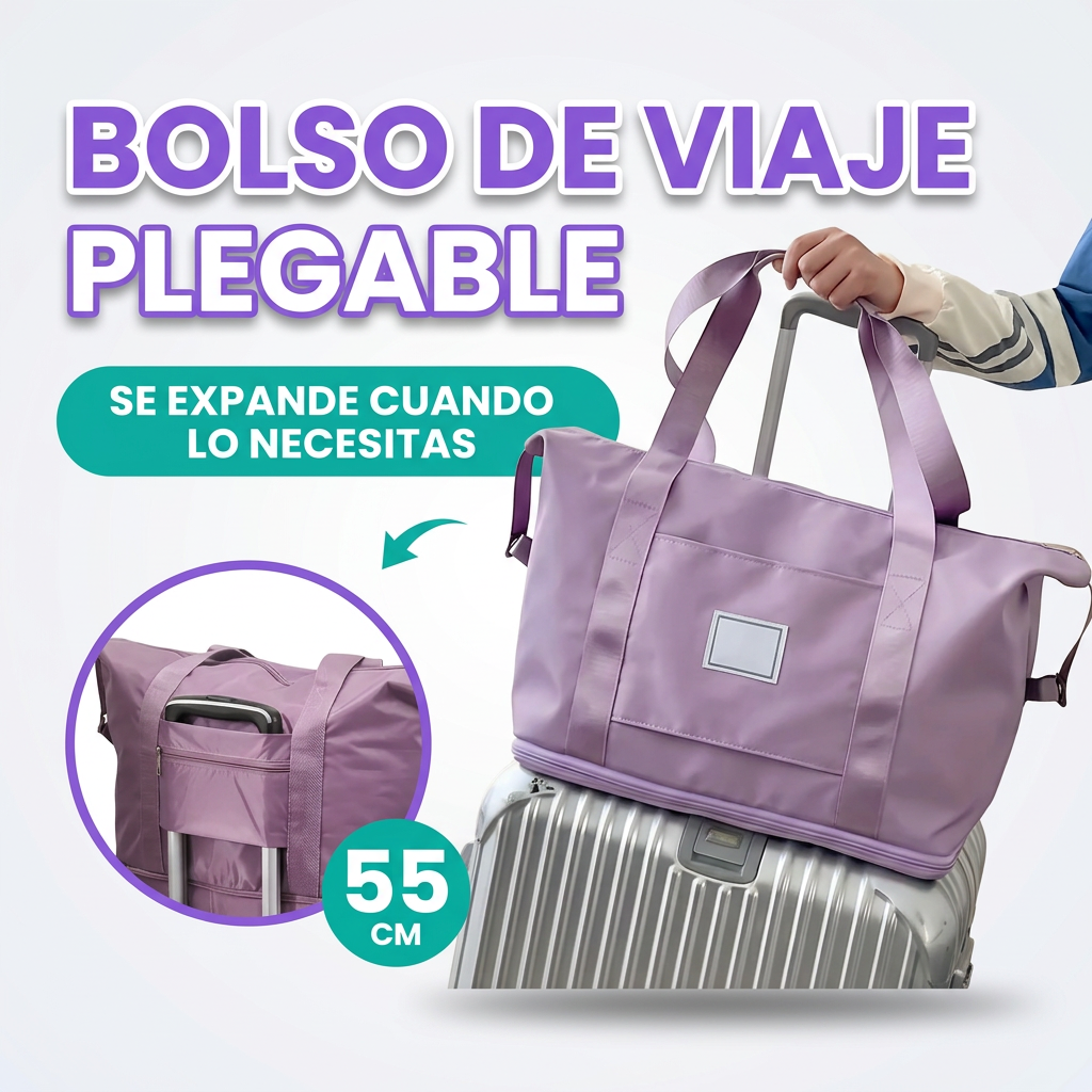 Bolso plegable de gran capacidad para viaje