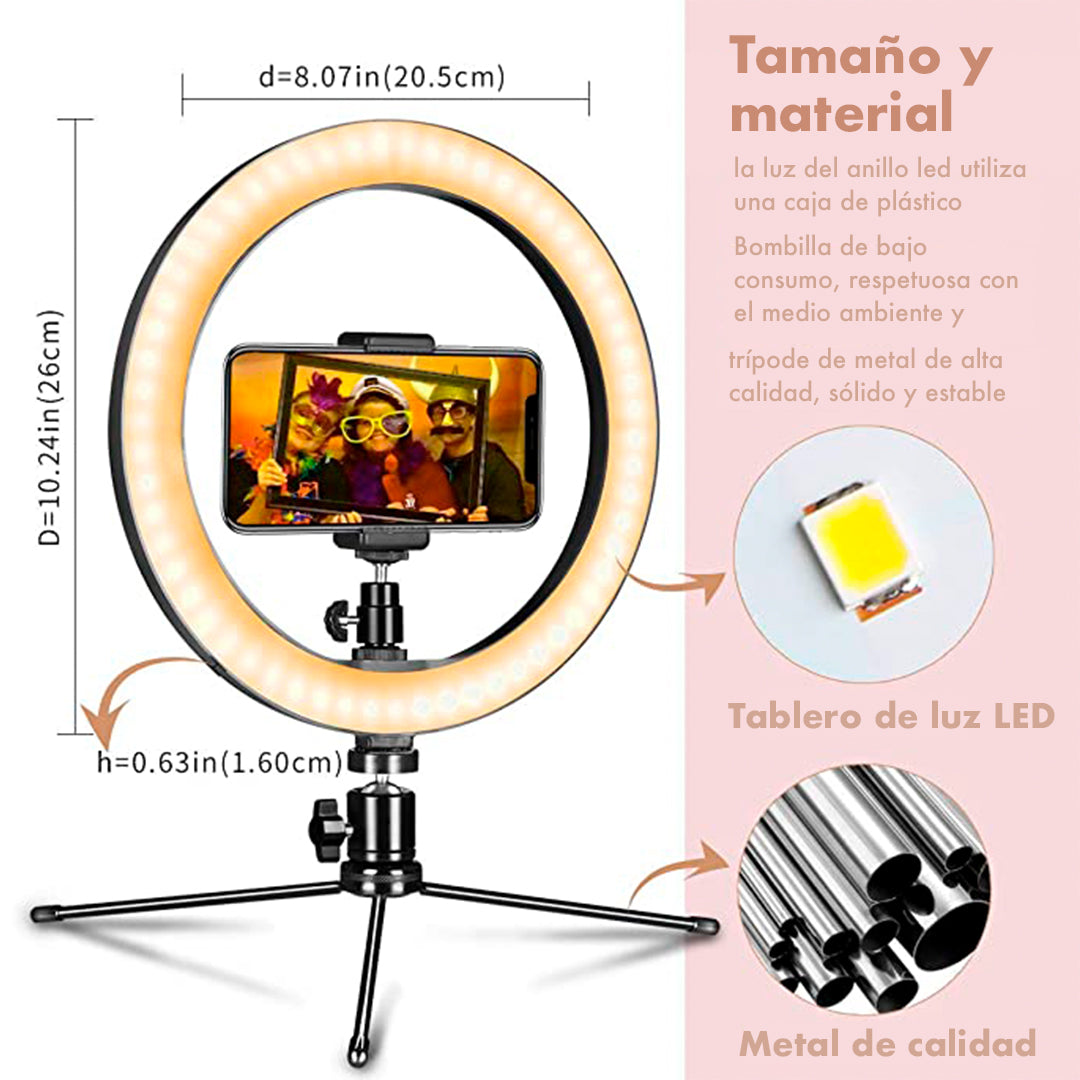 Aro de Luz con Soporte para tu Celular – Comprar al mejor precio en NQLN Store Venezuela